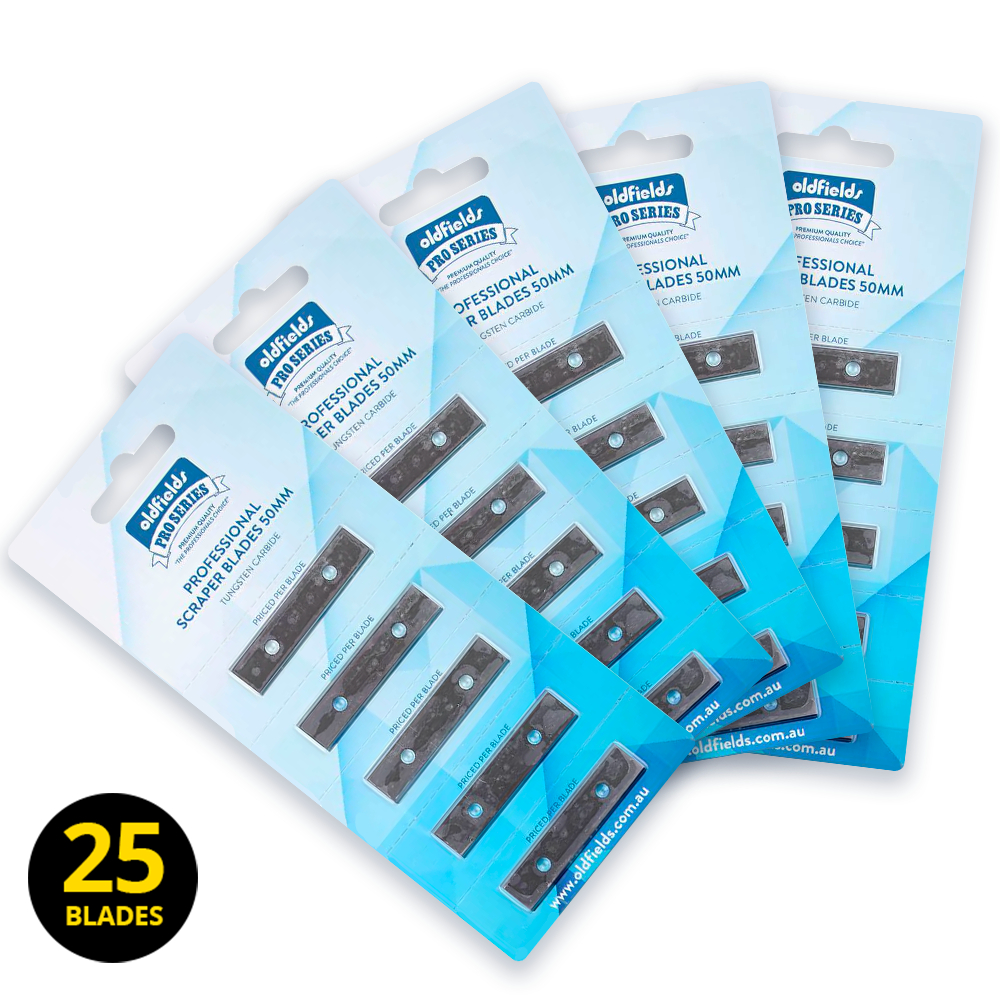 Oldfields Pro Series Tungsten Carbide 50mm Scraper Blades