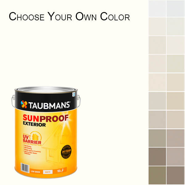 Taubmans Sunproof Low Sheen 10L Self Priming 113200/10L