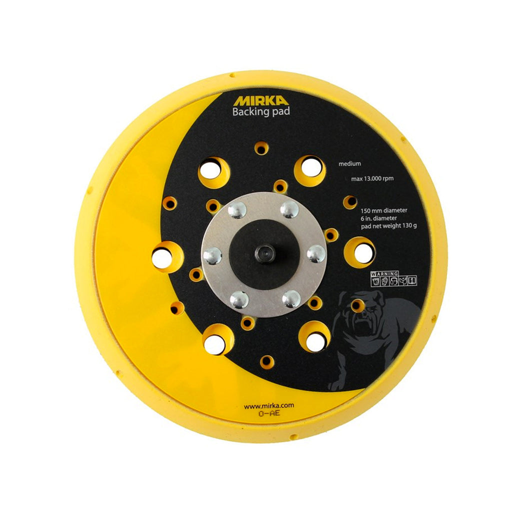 Genuine 150mm medium grip backing pad for Mirka DEROS II sanders with 48 holes