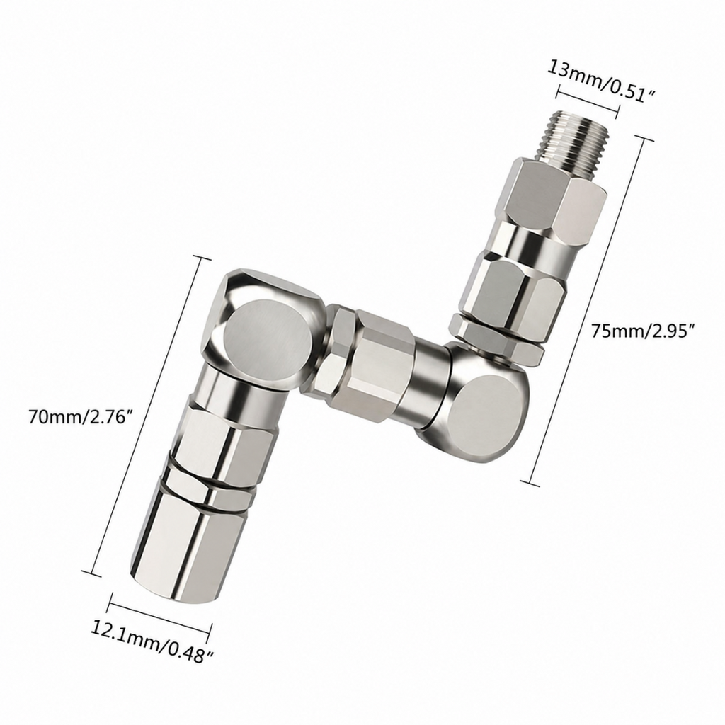 Dan's 360° Swivel Joint for Airless Paint Sprayers - Stainless Steel, 6500 PSI