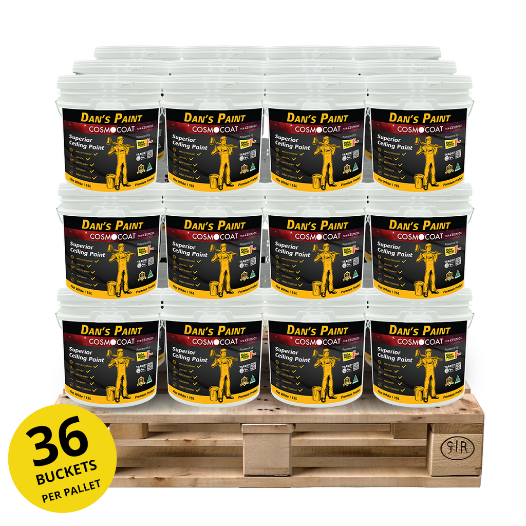 Dan's Paint Cosmocoat For Ceilings 15L - 36 Bucket Bulk Deal