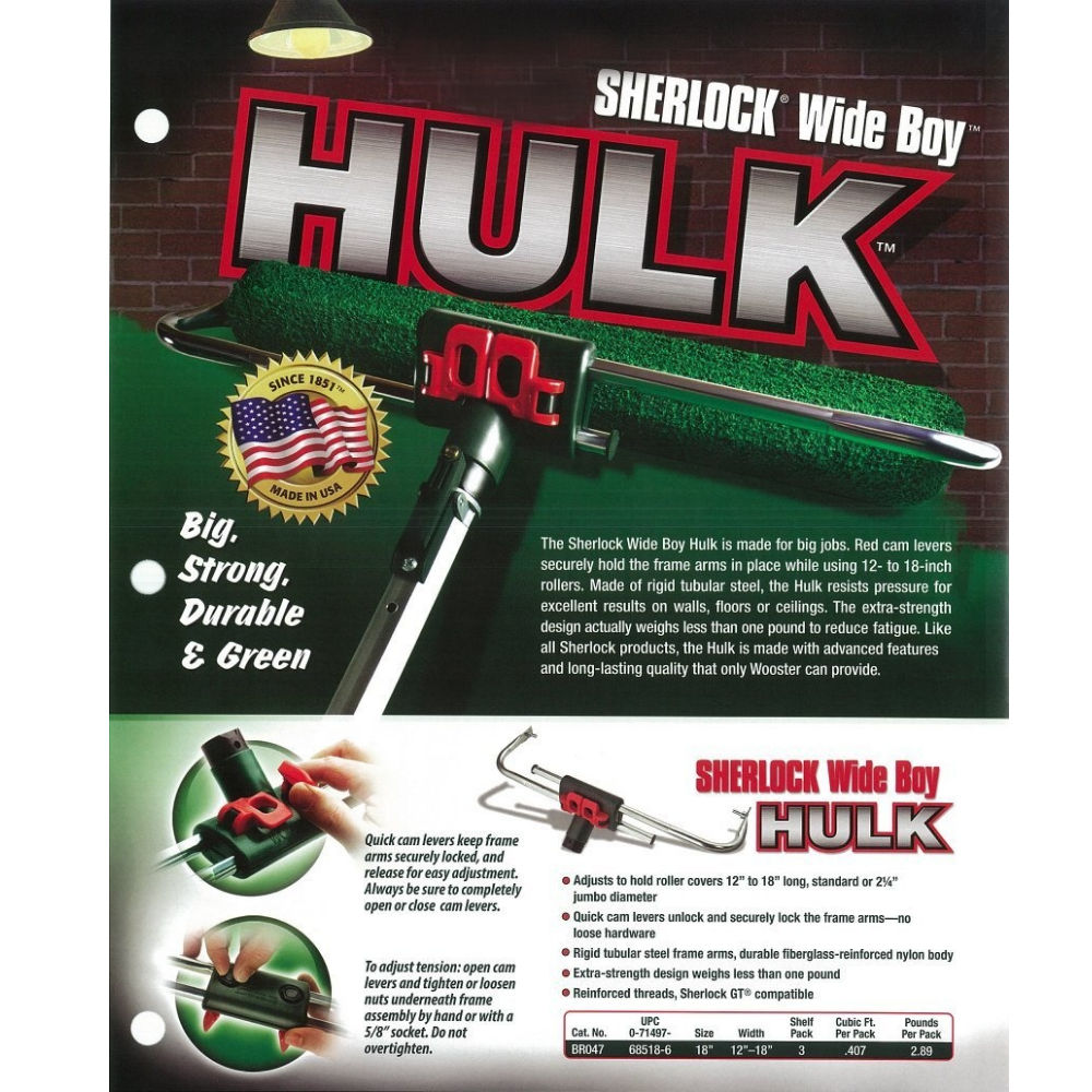Wooster Sherlock Wide Boy Hulk Roller Frame