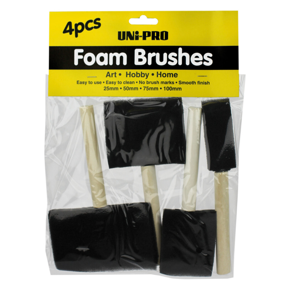 Uni-Pro Foam Brush 4 Piece Set - Box of 12