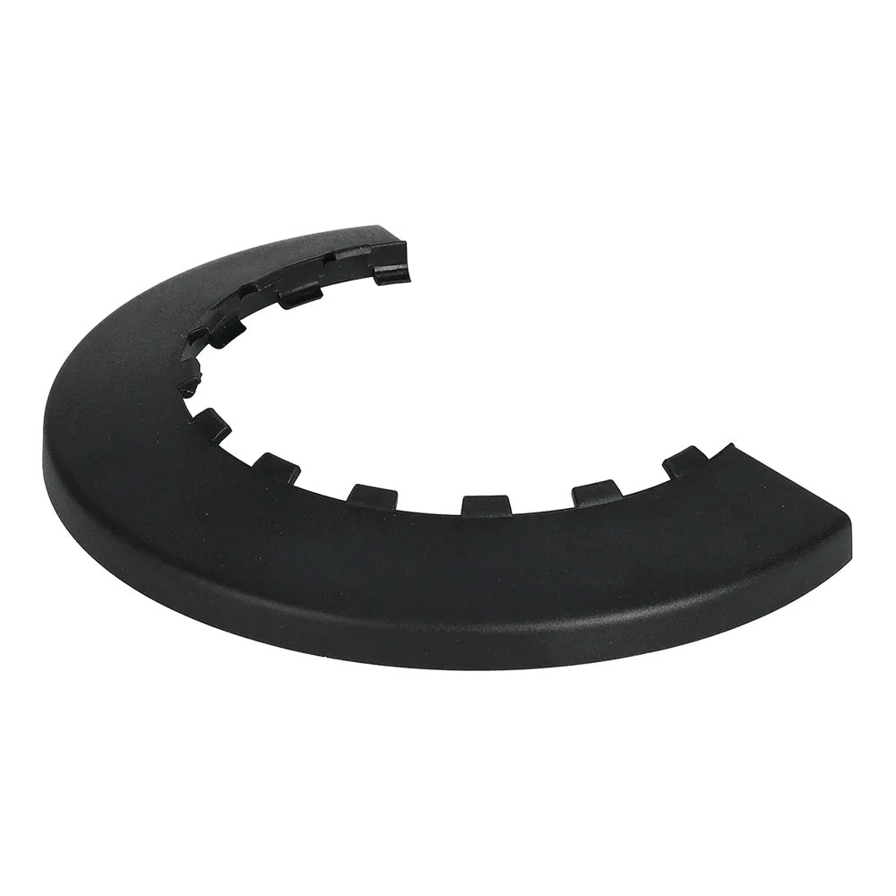 Side view of the durable black plastic edge protector shield for Mirka sanders