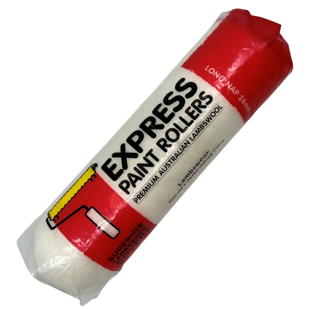 Express Rollers Lambswool Roller Cover 24mm Nap - Red