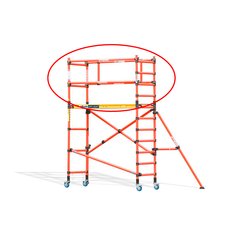 Oldfields Zippy Scaff Fibreglass Guardrail Extension Pack (Non-Conductive)