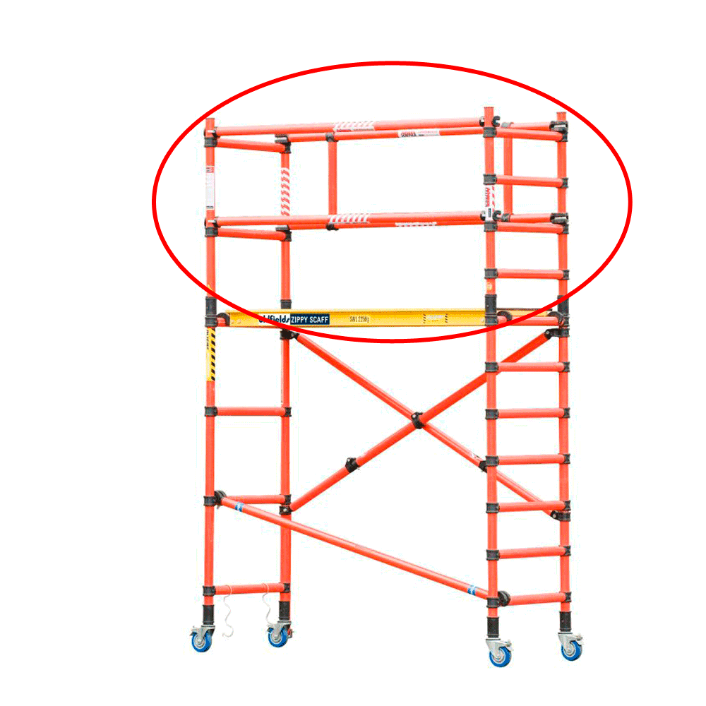 Oldfields Zippy Scaff Fibreglass Guardrail Extension Pack (Non-Conductive)