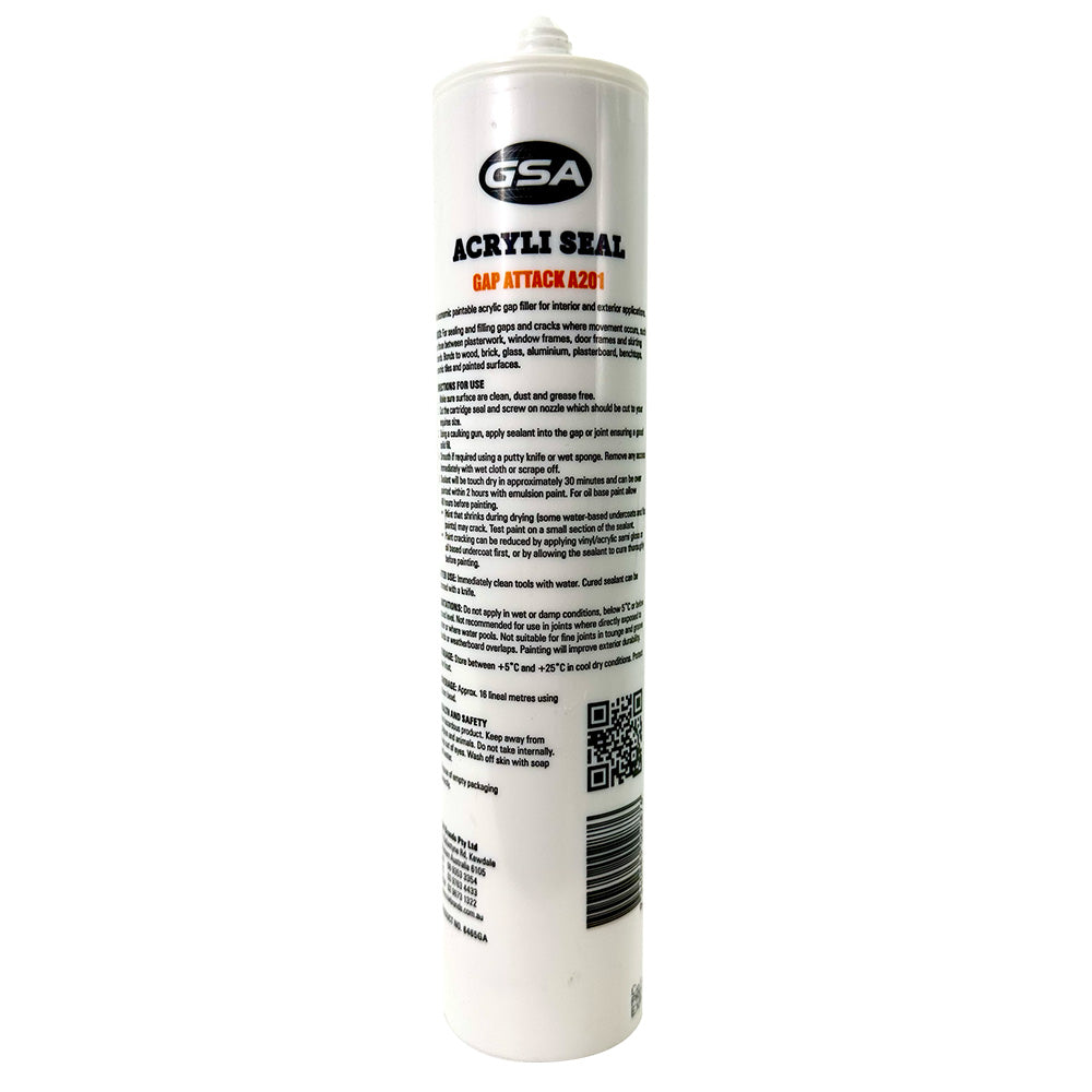 GSA Acrylic Sealant Gap Attack 420g single White