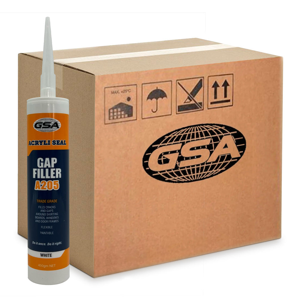 GSA Acrylic Sealant Gap Filler 450g single White