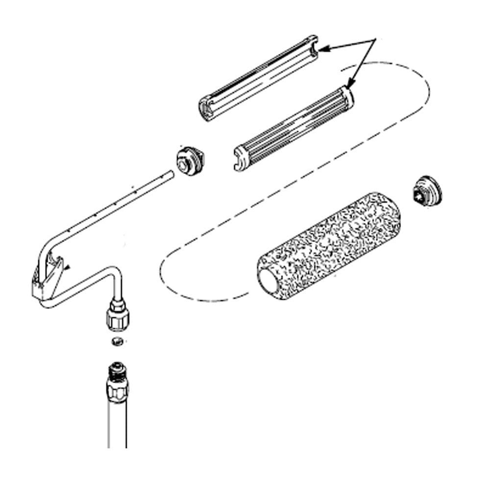 Graco 230mm Pressure Roller Kit with In-Line Valve Gun (245397)