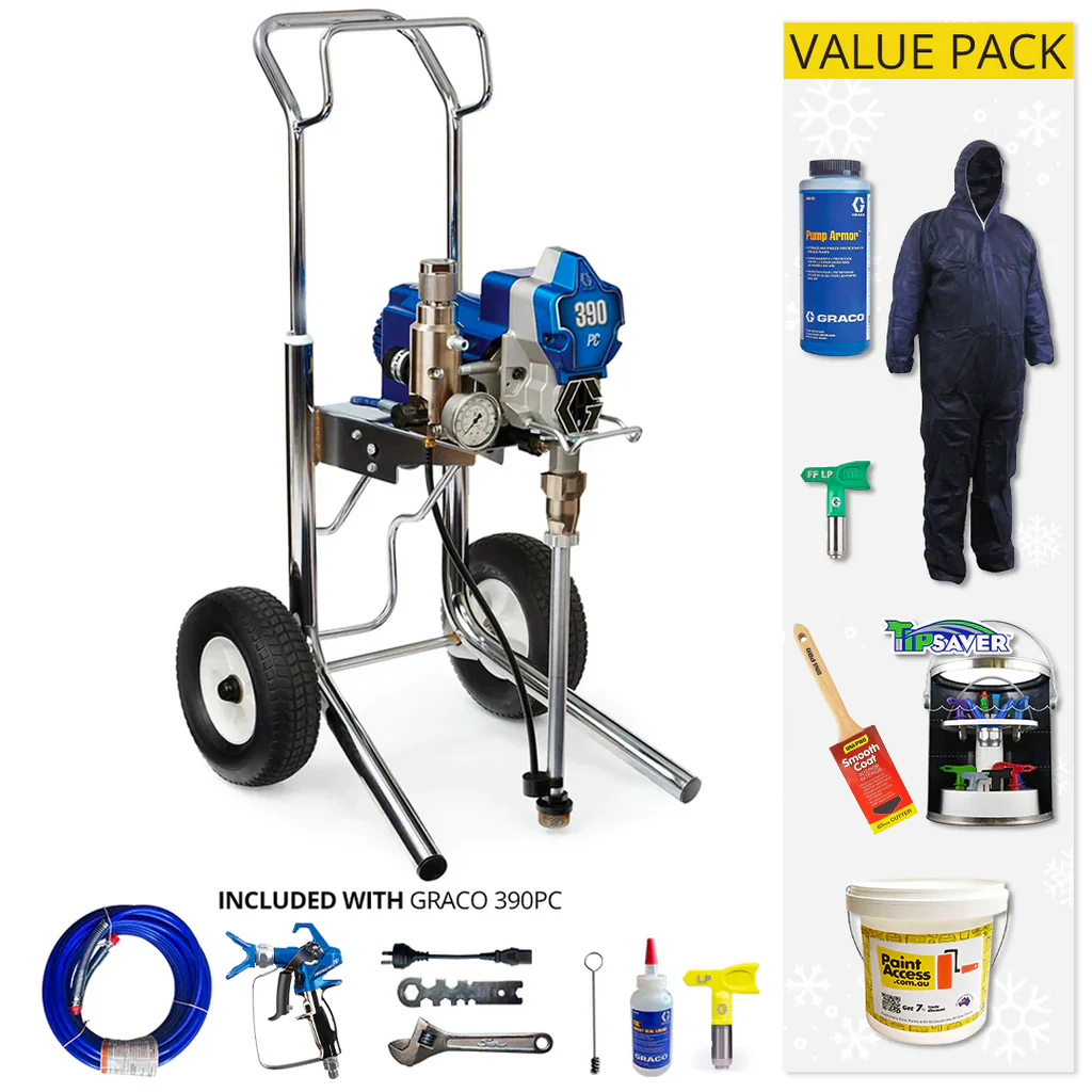Graco Ultra 190PC - 395PC Pro Electric Airless Sprayer with Value Pack