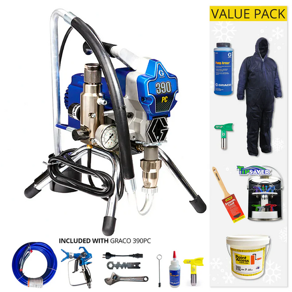 Graco Ultra 190PC - 395PC Pro Electric Airless Sprayer with Value Pack