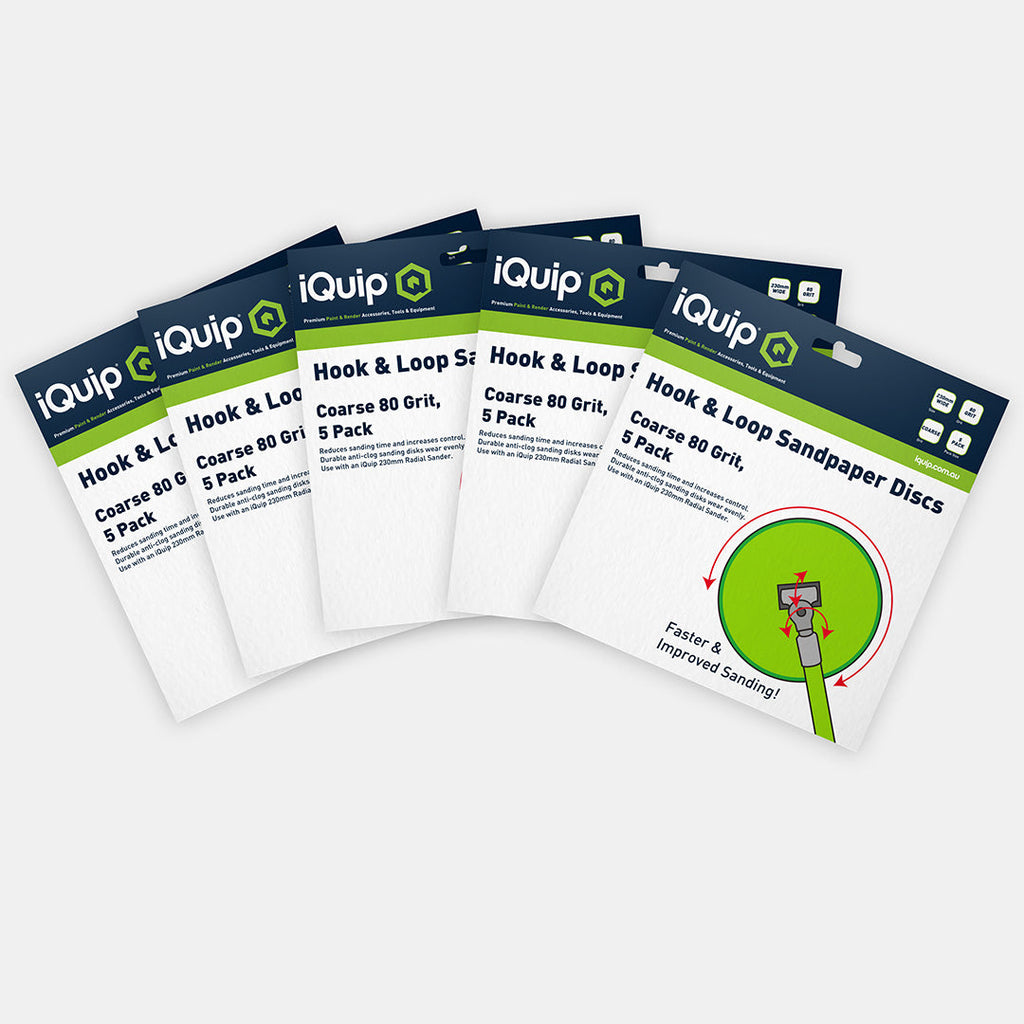 iQuip Radius Sandpaper 5pk Range