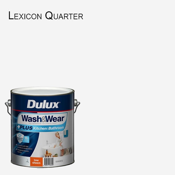 DULUX Wash&Wear + PLUS Kitchen & Bathroom Low Sheen 10L