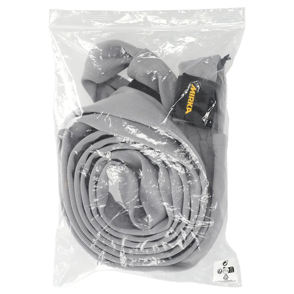 Retail packaging for Mirka 3.5m protective hose and cable sleeve for tradies