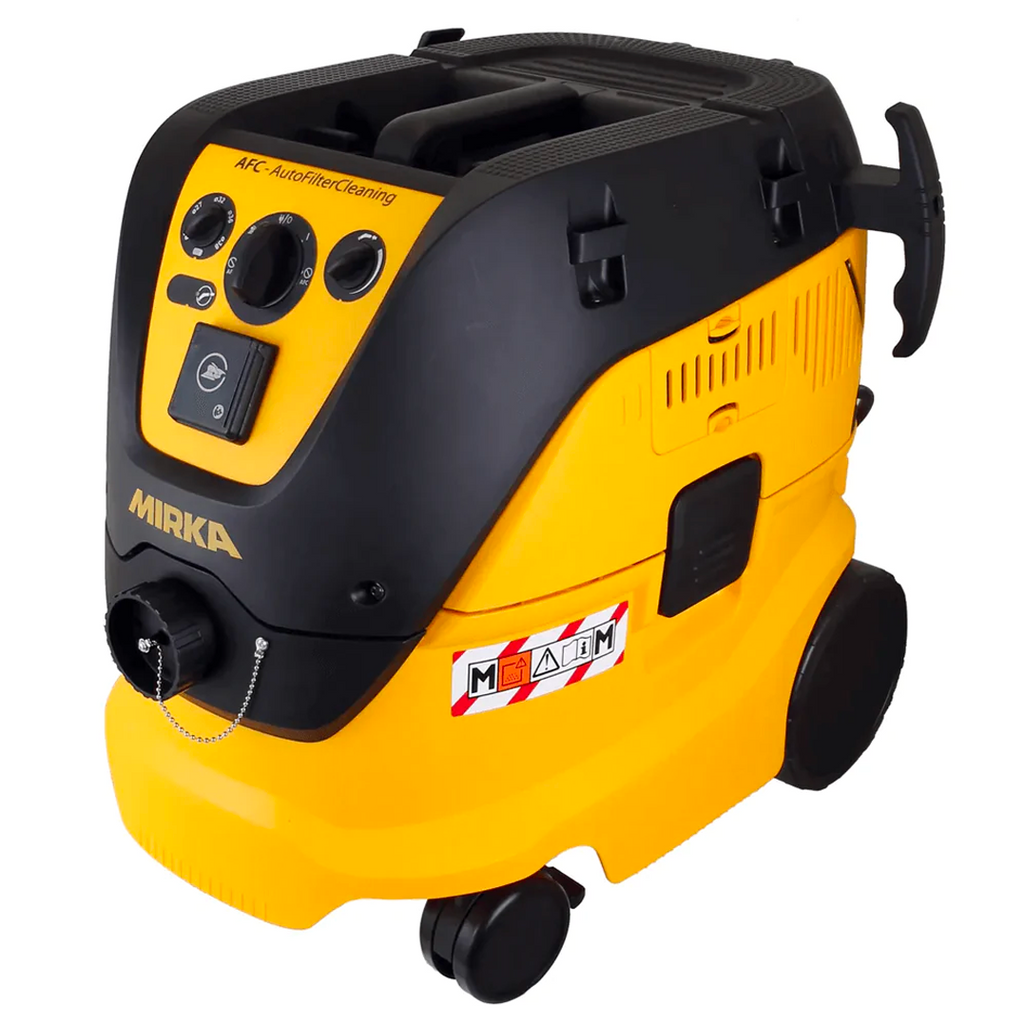 Mirka Deros II 150mm Random Orbital Sander - 5mm and Mirka Dust Extractor Range