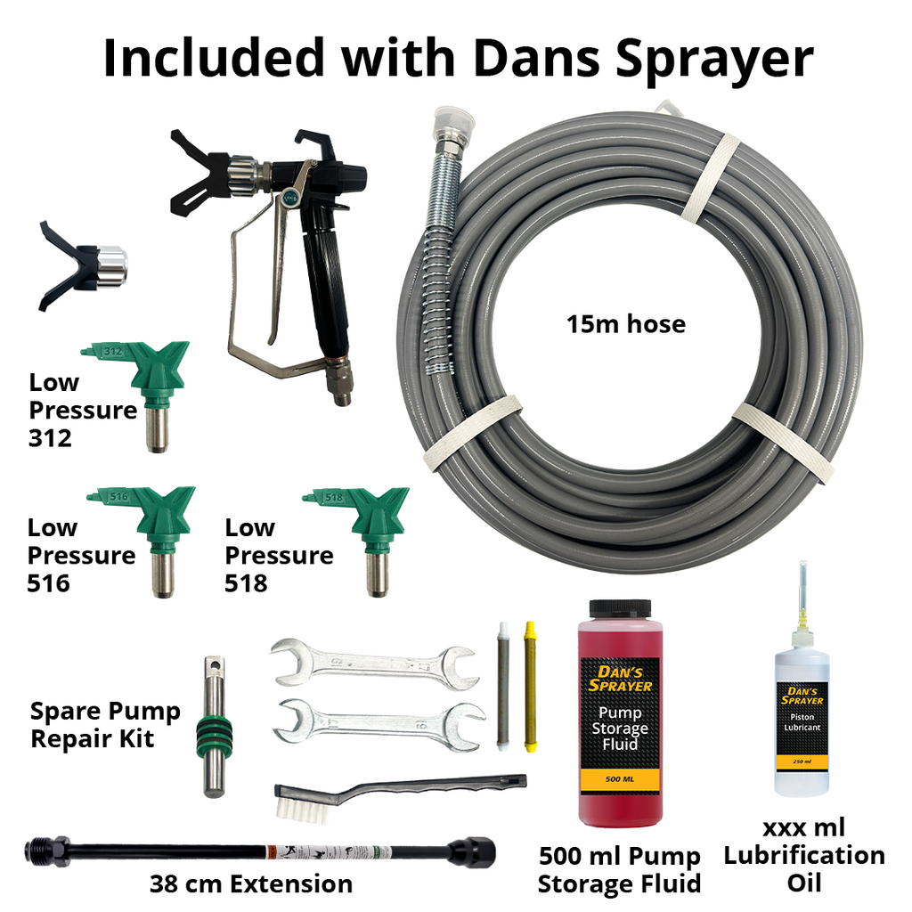 Dan's Sprayer & Paint DIY Kit for a 5-Bedroom House (150 m²)