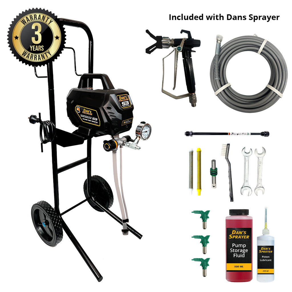 Dan's Sprayer & Paint DIY Kit for a 3-Bedroom Unit/House (120 m²)