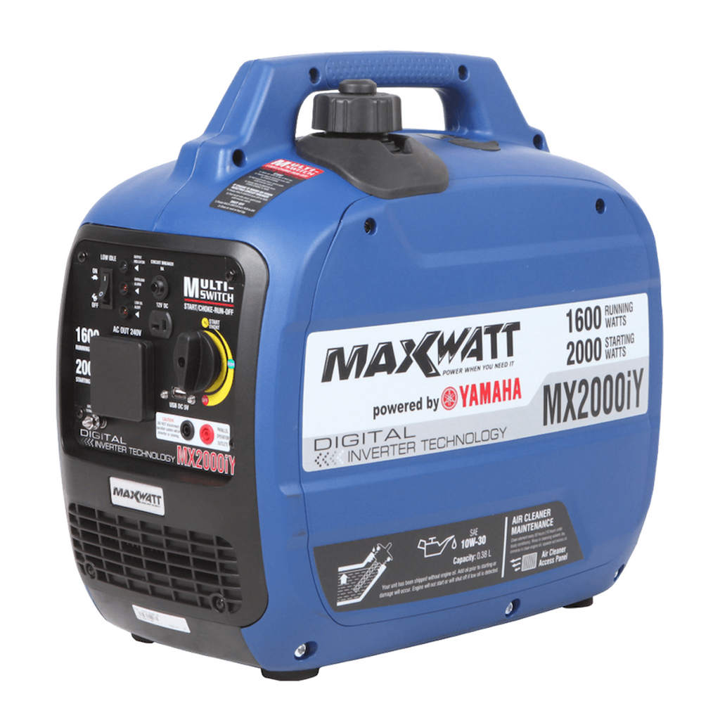 MaxWatt 2000W Inverter Generator Powered By Yamaha