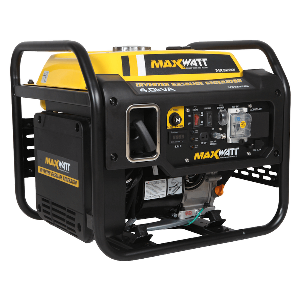 MaxWatt 4kVA Pure Sine Wave Digital Inverter Generator Recoil Start