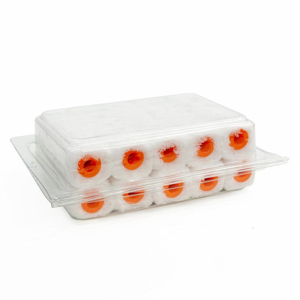 Mini-Microfibre 100mm Rollers 10mm Nap - 6/24/48 packs of 10 rollers - Best Price in Australia