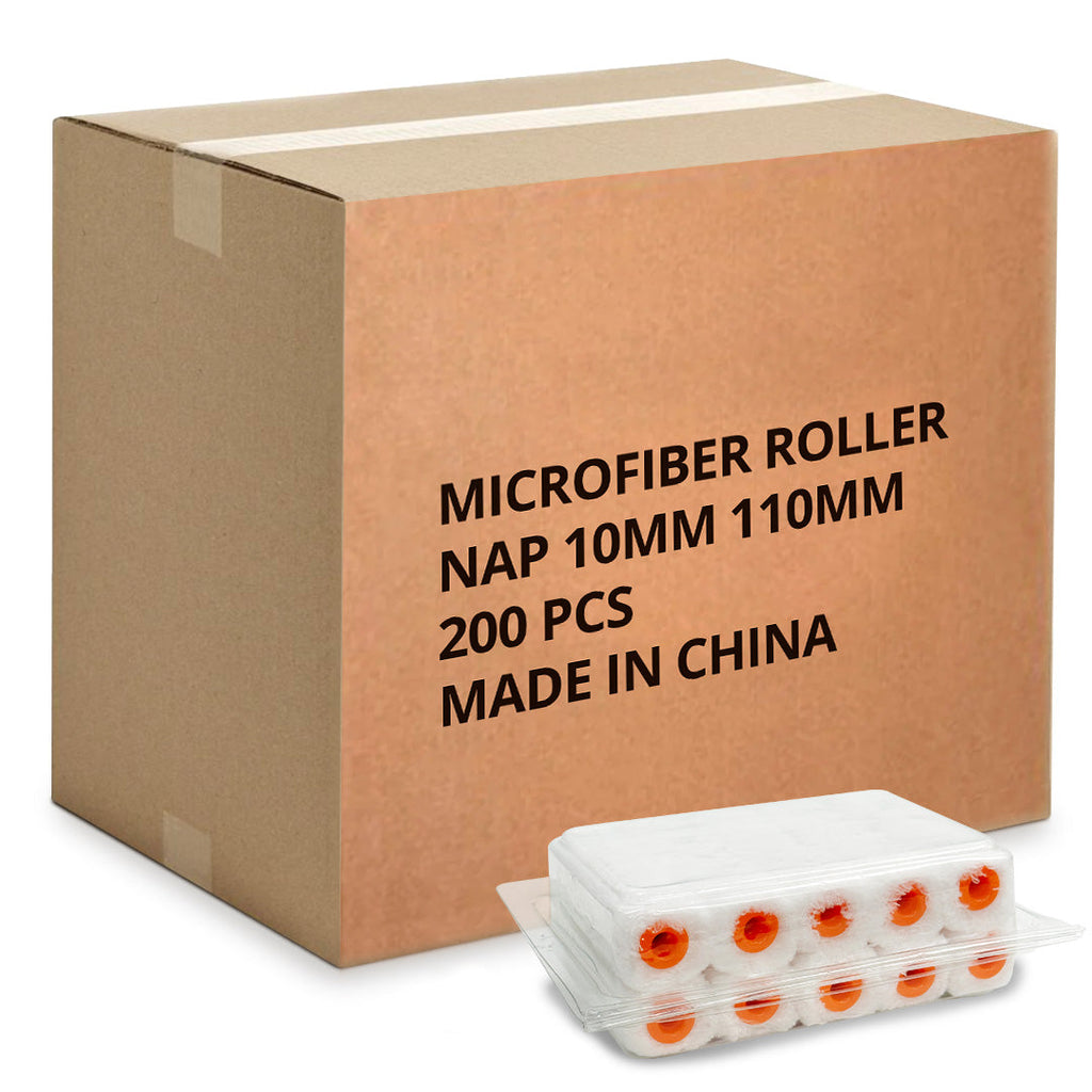 Mini-Microfibre 100mm Rollers 10mm Nap - 6/24/48 packs of 10 rollers - Best Price in Australia