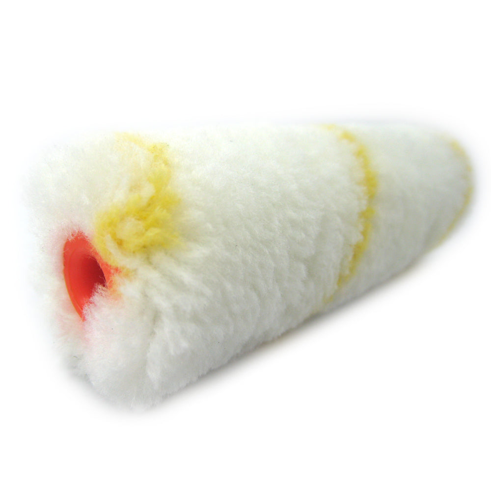 Uni-Pro Little Ripper 100mm Yellow Stripe Fabric Covers 10 Pack 11mm Nap - Box of 6