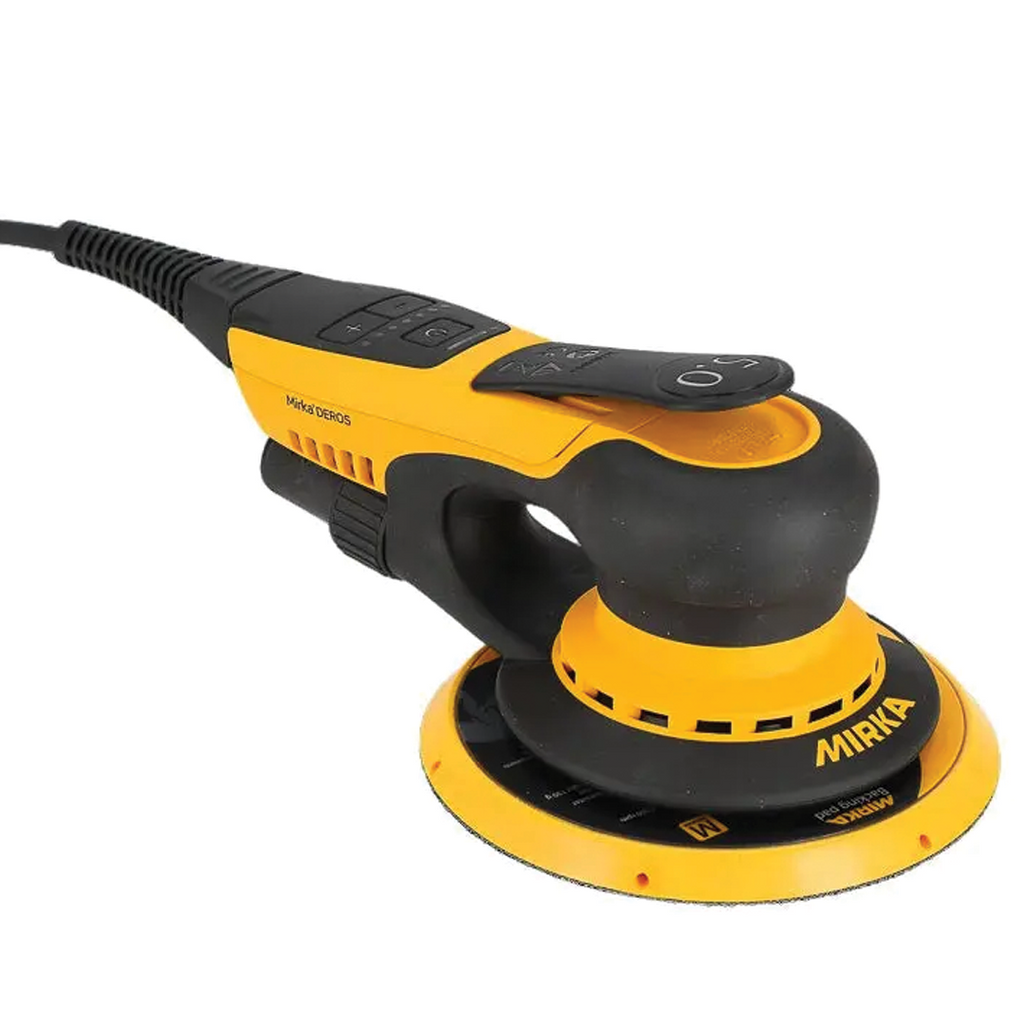 Mirka Deros II 150mm Random Orbital Sander - 5mm and Mirka Dust Extractor Range