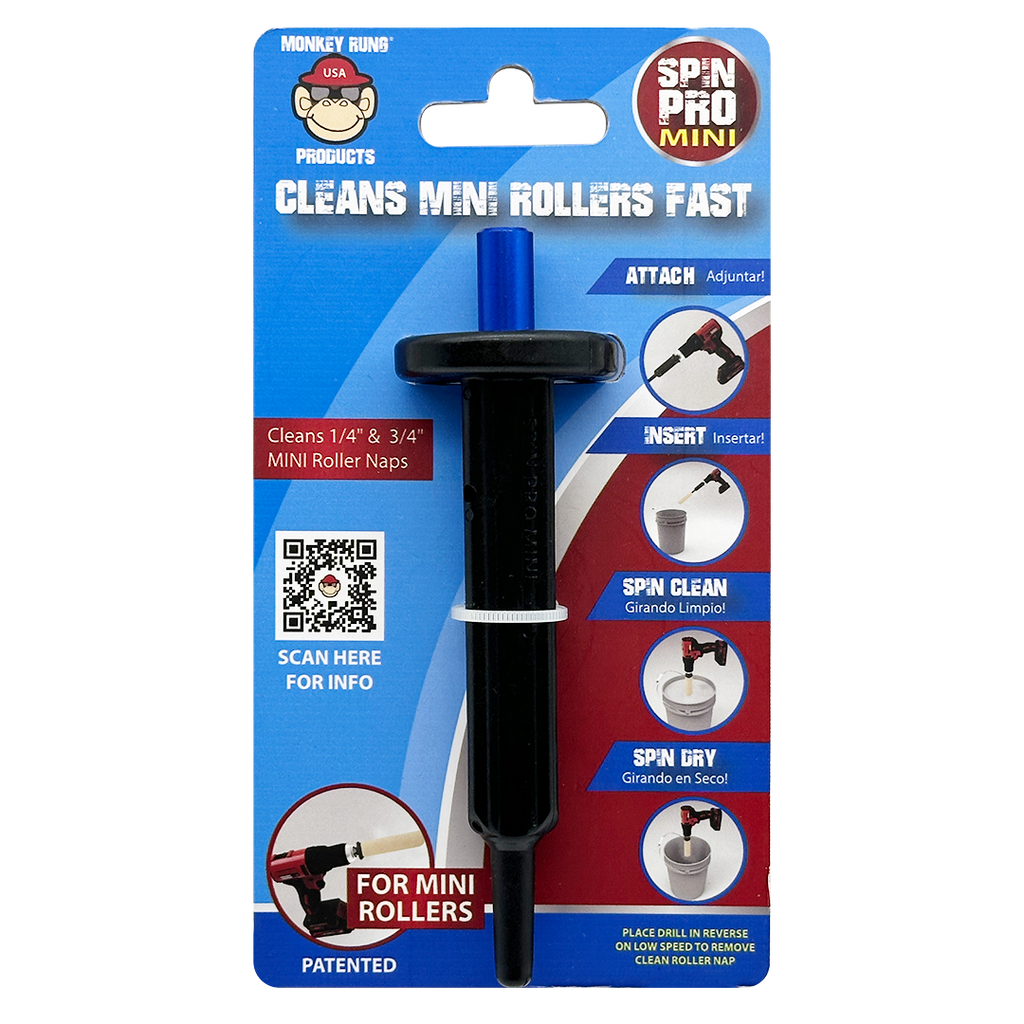 Monkey Rung Spin Pro Mini Paint Roller Cleaner Tool - Special