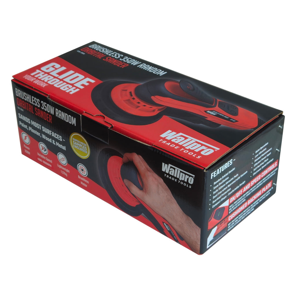 Wallpro Brushless 350W Random Orbital Sander 150mm