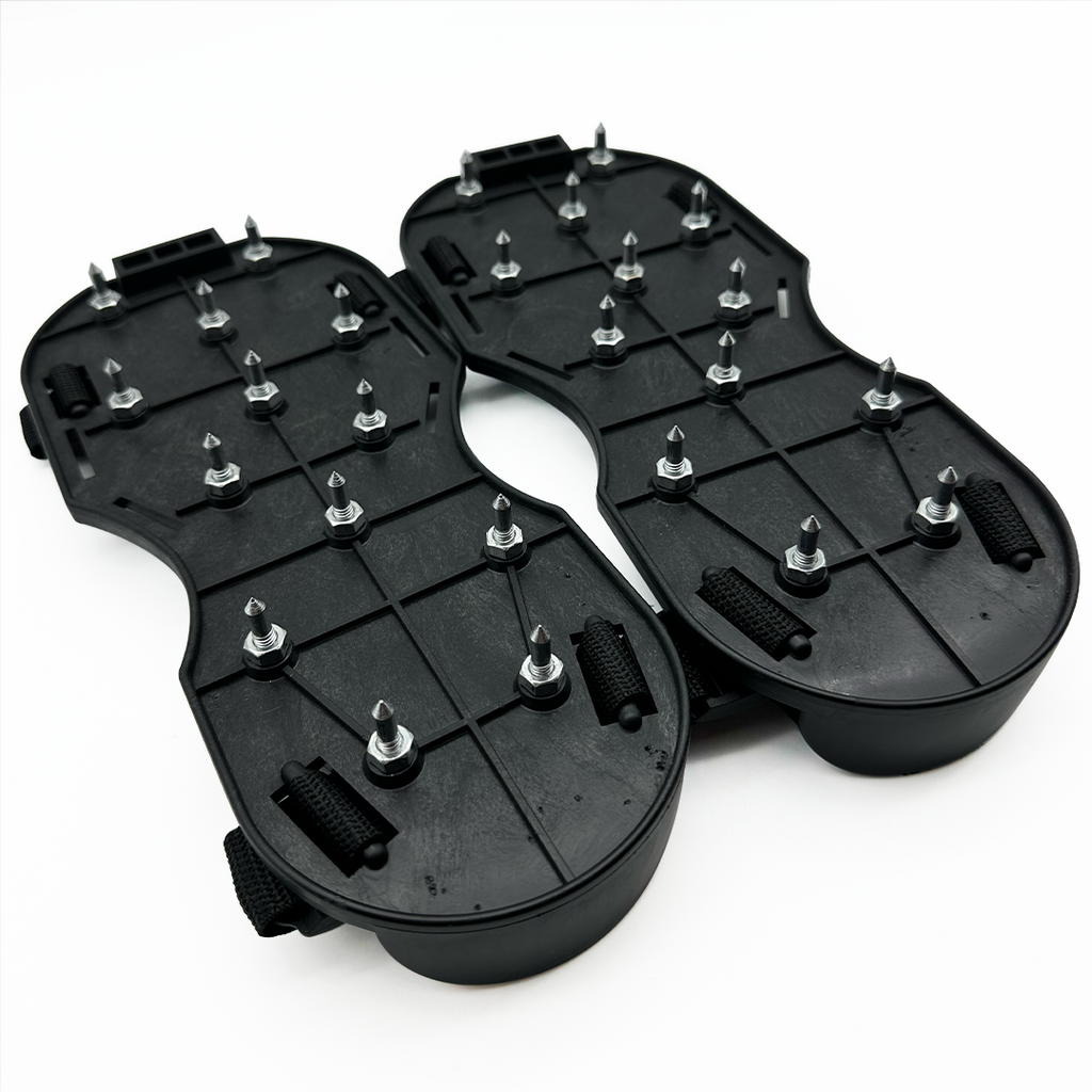 PaintAccess Black Plastic Spiked Shoes for Floor Painting