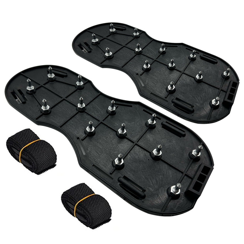 PaintAccess Black Plastic Spiked Shoes for Floor Painting