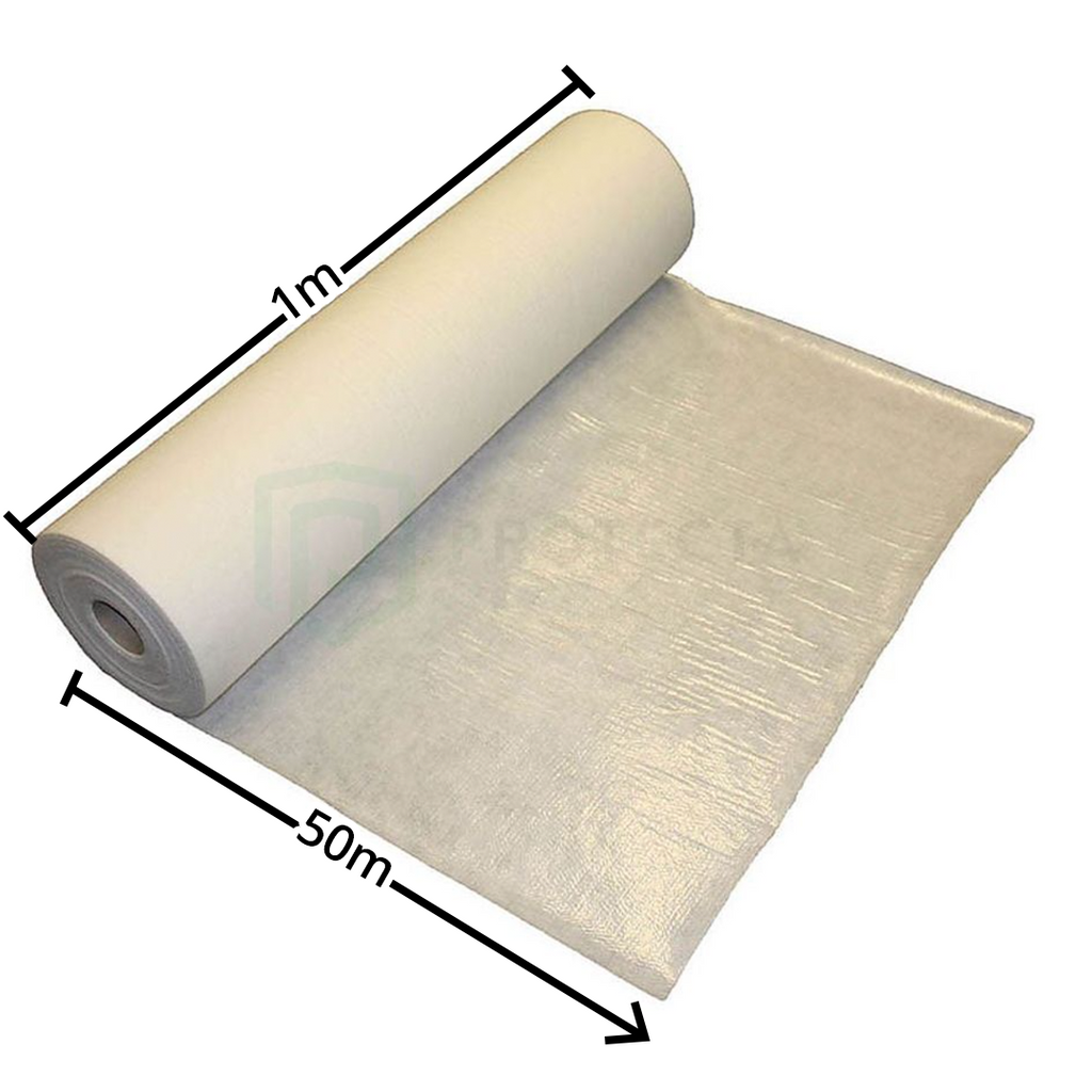 Zip Wall Fleece 1m x 50m Roll White
