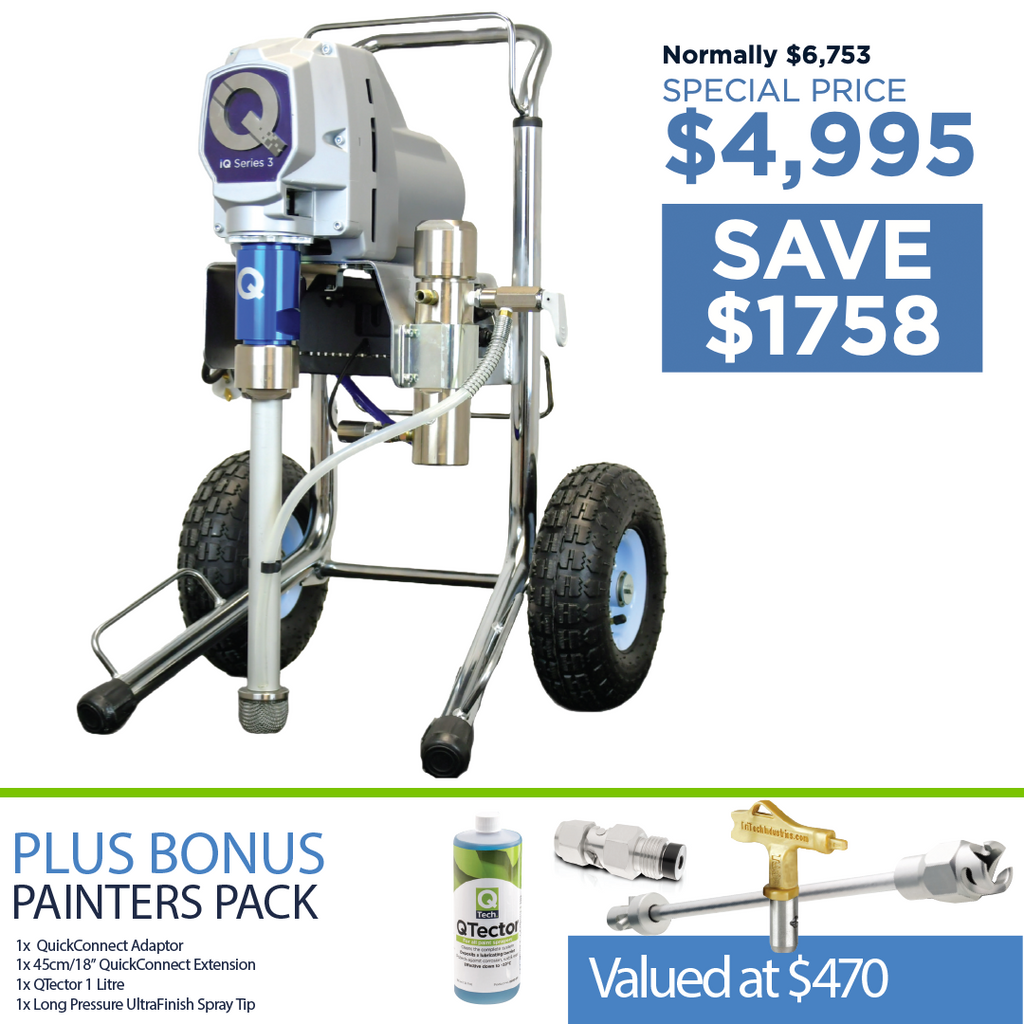 QTech iQ Series 3 Airless Paint Sprayer Hi-Cart