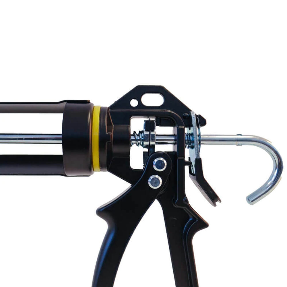 Close-up of the Soudal Dripless HD pressure-release system to prevent sealant waste