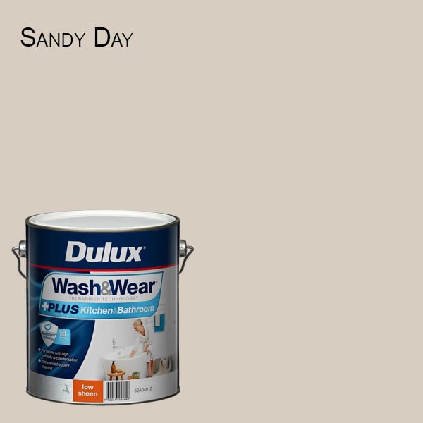 DULUX Wash&Wear + PLUS Kitchen & Bathroom Low Sheen 10L