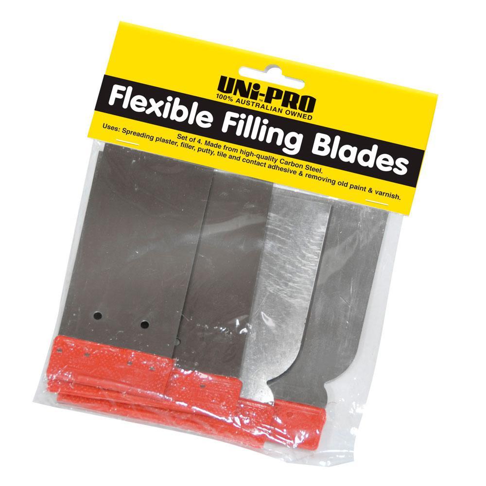 Uni-Pro Flexible Steel Filling Blades Set of 4 - Box of 12