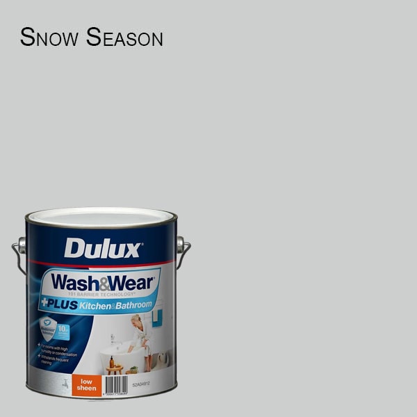 DULUX Wash&Wear + PLUS Kitchen & Bathroom Low Sheen 10L