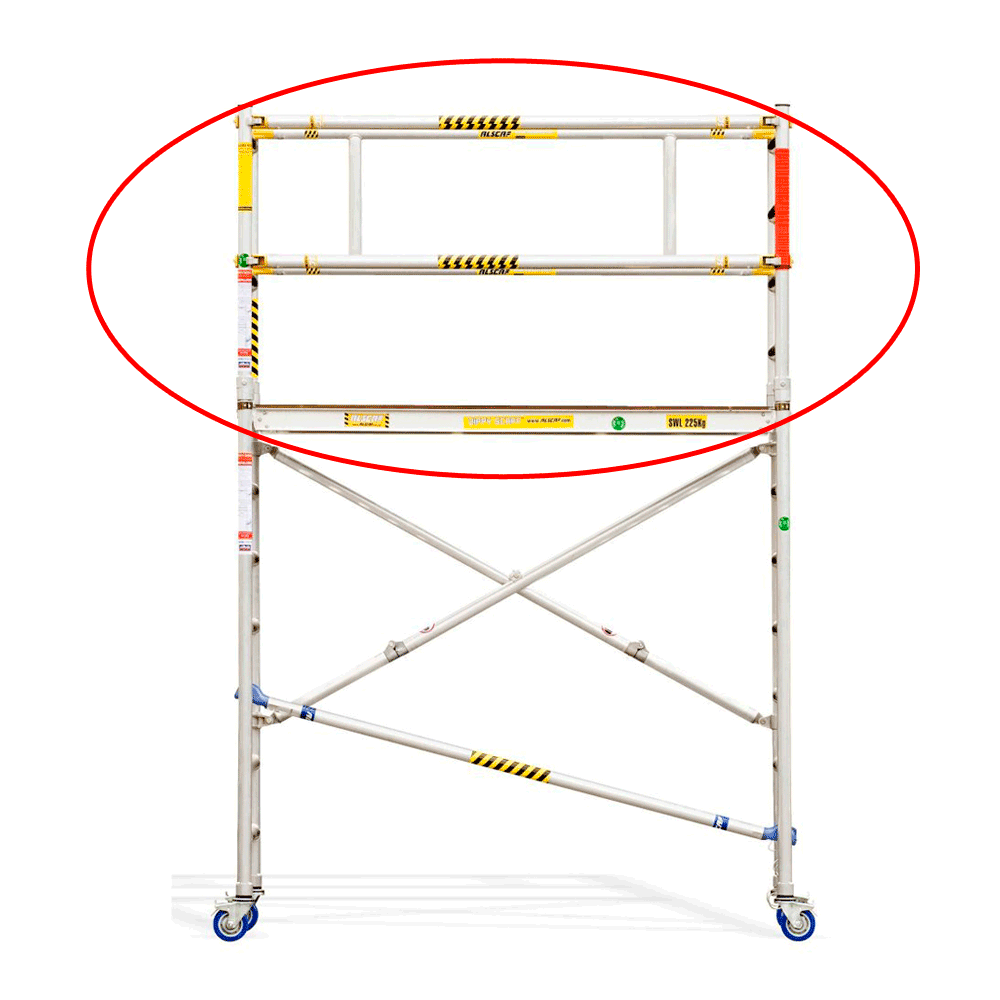 Oldfields Zippy Scaff™ Guardrail Extension Pack (1.9m Standing Height)