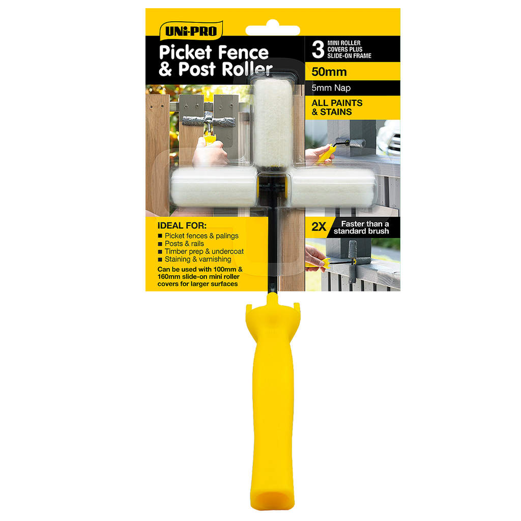 Uni-Pro Picket Fence and Post Roller - Box of 6