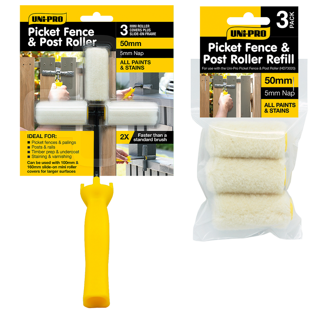 Uni-Pro Picket Fence and Post Roller - Box of 6