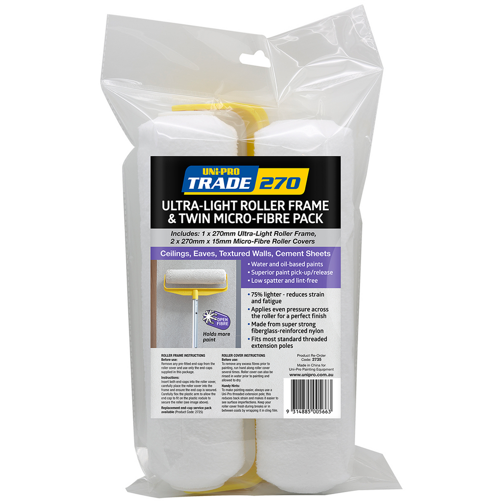 Uni-Pro Trade 270mm Yoke Frame Microfibre Set - Box of 12