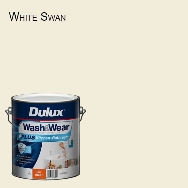 DULUX Wash&Wear + PLUS Kitchen & Bathroom Low Sheen 10L