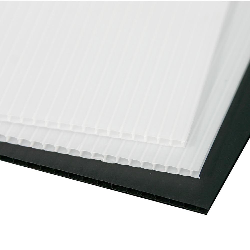 Zip Wall  Protecta-Flute Corflute Black or White 1.8m x 1.2m x 2.0mm Pack of 20