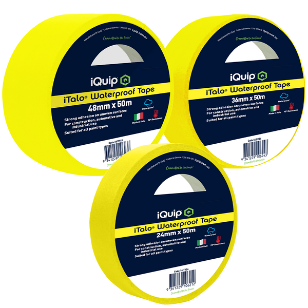 iQuip Italo Yellow Waterproof Masking Tape Range