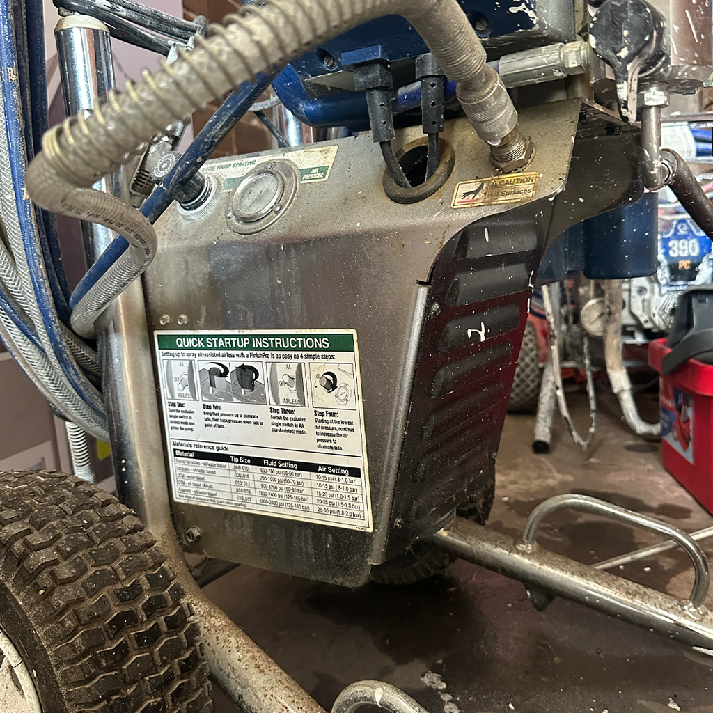 Graco FinishPro II 395 PC Air-Assisted Airless Sprayer - used paint sprayer
