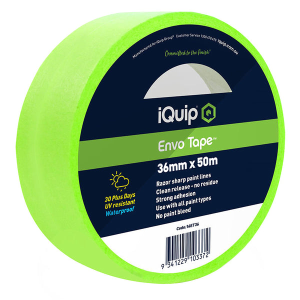 iQuip 30-Day Envo Masking Tape 36mm x 50m / Box of 24 Rolls
