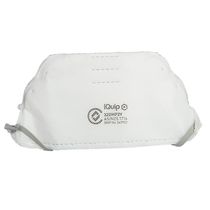 iQuip Disposable Flat Fold Respirator with Valve P2