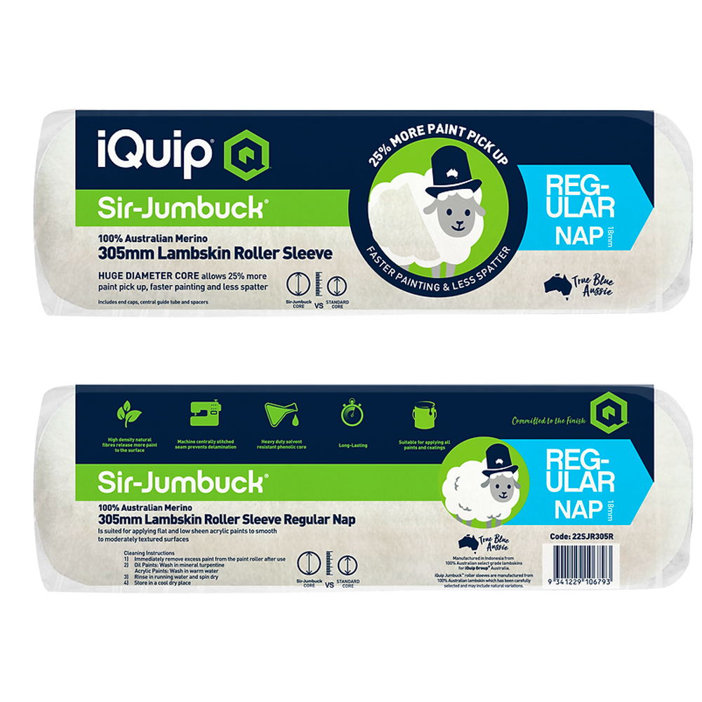 iQuip Sir Jumbuck Lambskin Complete Roller – Regular Nap