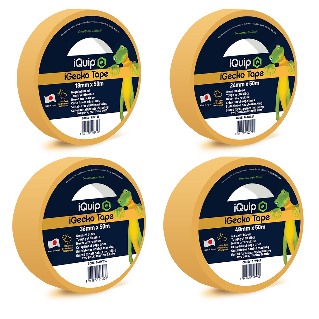 iQuip iGecko Japanese Washi Tape range available in 18mm 24mm 36mm and 48mm widths